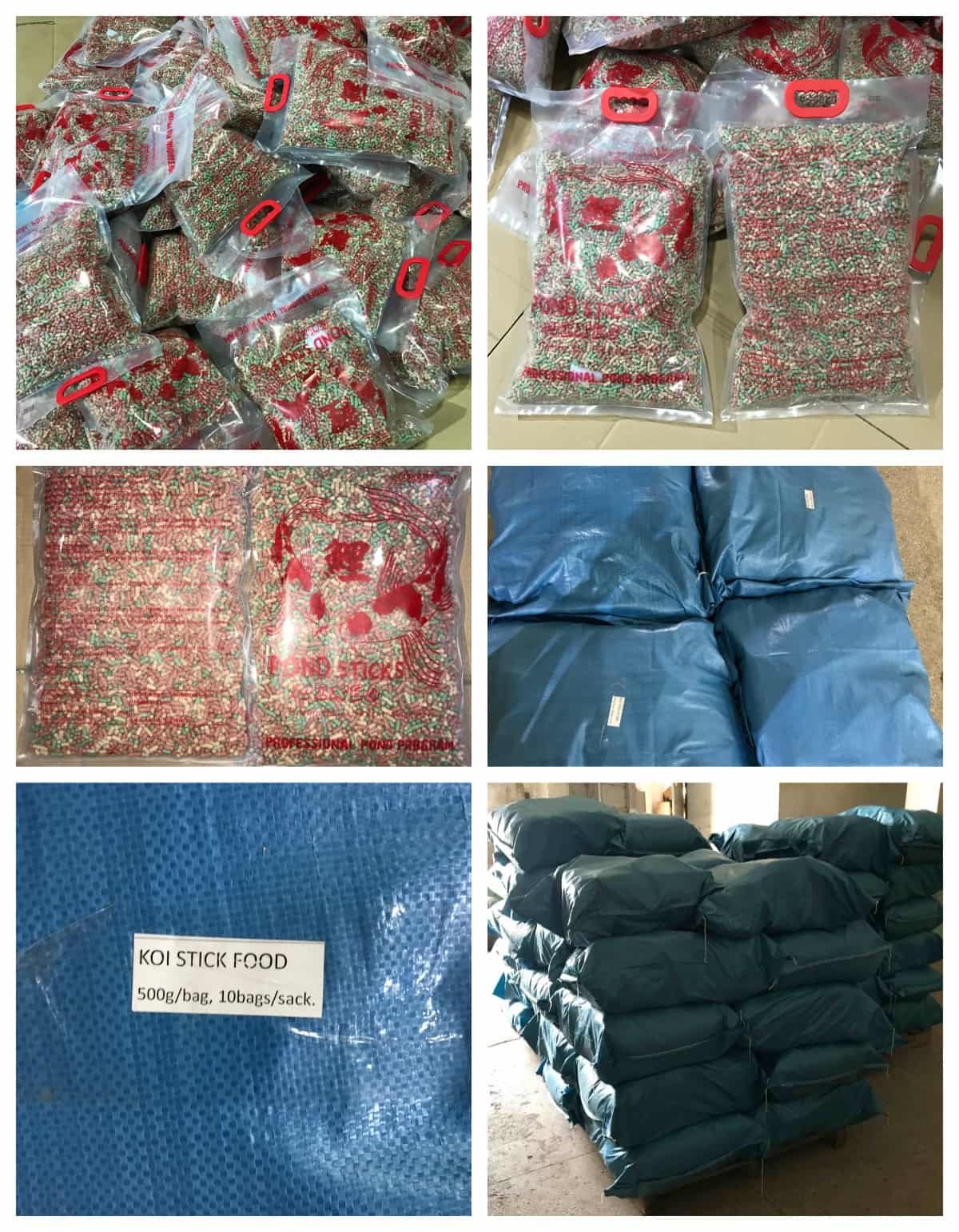 Pond Sticks KOI Fish Food packing Pond Sticks KOI Fish Food packing