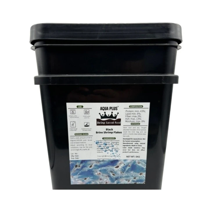 Shrimp Larval Feed Black Brine Shrimp Flakes